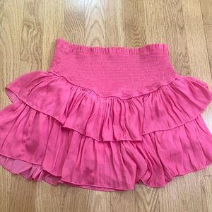 Herringstones Boutique Pink Mini Ruffle skirt